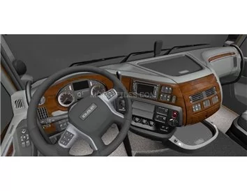 Daf XF 105 01.2006 Inleg dashboard Interieurset aansluitend en pasgemaakt op he 13 -Teile - 1