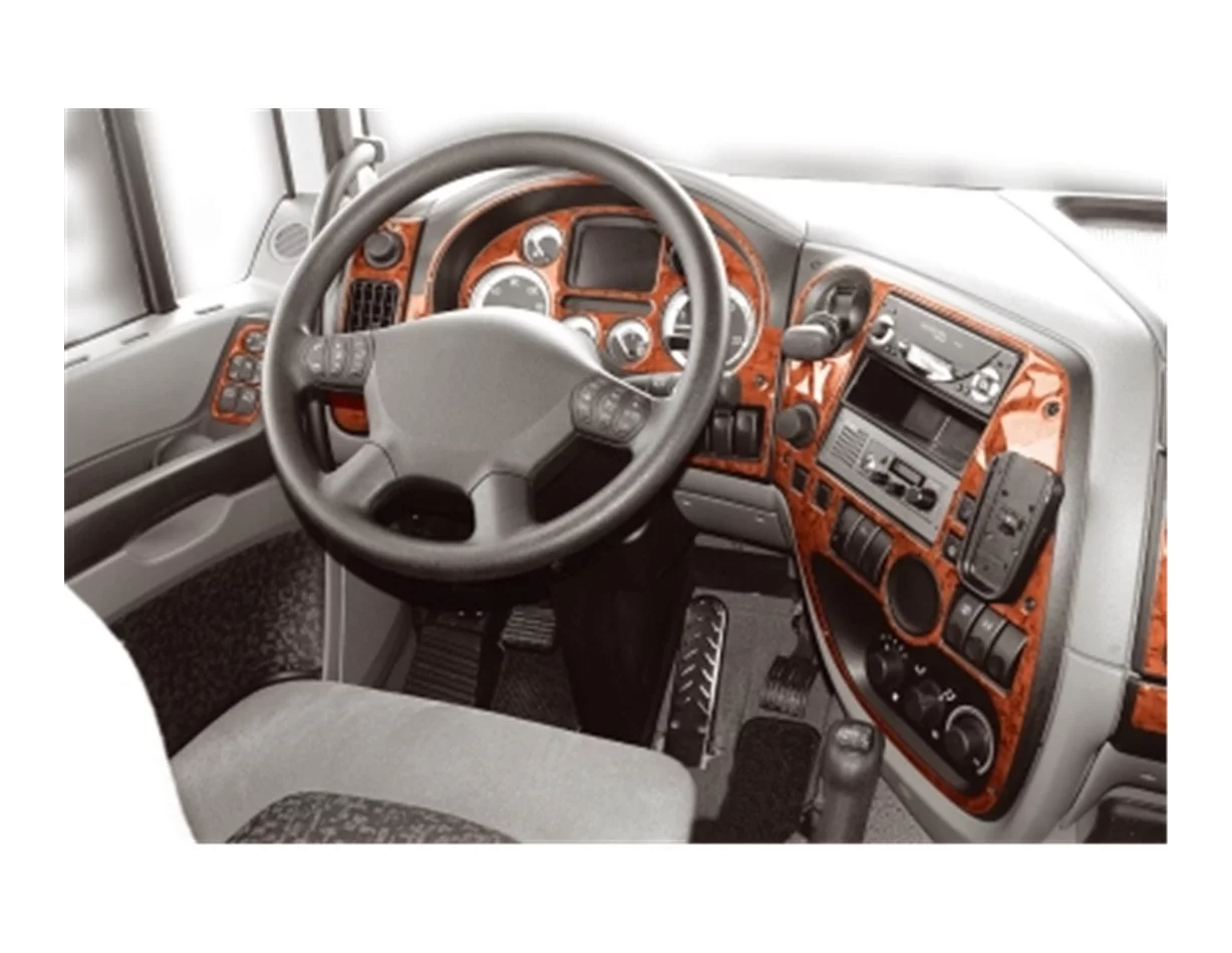 Daf XF 11.02-12.05 Inleg dashboard Interieurset aansluitend en pasgemaakt op he 18 -Teile - 1