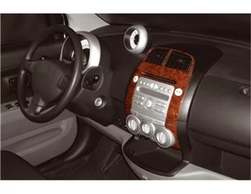 Daihatsu Sirion 01.2005 Kit de garniture de tableau de bord intérieur 3D Dash Trim Dekor 3-Parts - 1