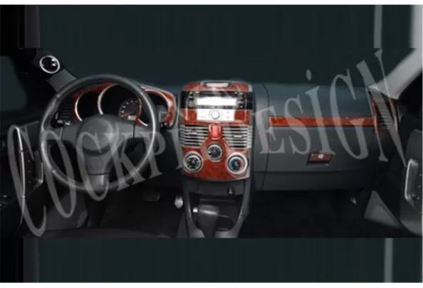 Daihatsu Terios 09.2006 Kit de garniture de tableau de bord intérieur 3D Dash Trim Dekor 10-Parts - 1 Daihatsu Terios 09.2006 Kit de garniture de tableau de bord intérieur 3D Dash Trim Dekor 10-Parts - 1