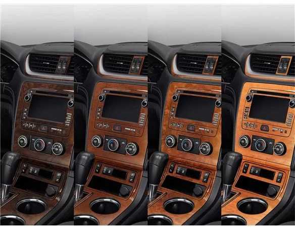 Dodge Caravan 2008-UP Ensemble complet, boîte de vitesses manuelle Commandes AC Kit de garniture de tableau de bord BD intérieur