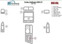 Dodge Challenger 2008-UP Kit de garniture de tableau de bord intérieur BD complet - 1 Dodge Challenger 2008-UP Kit de garniture de tableau de bord intérieur BD complet - 1