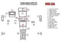 Dodge Journey 2011-UP Kit de garnitures de tableau de bord intérieur BD - 1