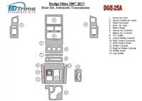 Dodge Nitro 2007-UP Basic Set, Automatic Gear Interior BD Dash Trim Kit - 1 - Interior Dash Trim Kit