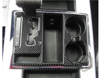 Dodge Ram 2009-Up With glass-holder, separate seats Interior BD Dash Trim Kit - 1 - Interior Dash Trim Kit