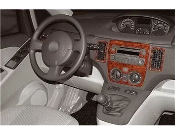 Fiat Idea 01.2004 Inleg dashboard interieurset aansluitend en pasgemaakt op he 7-delig - 1