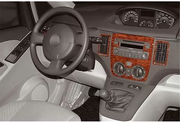 Fiat Idea 01.2004 3D Interior Dashboard Trim Kit Dash Trim Dekor 7-Parts - 1 - Interior Dash Trim Kit Fiat Idea 01.2004 3D Interior Dashboard Trim Kit Dash Trim Dekor 7-Parts - 1 - Interior Dash Trim Kit