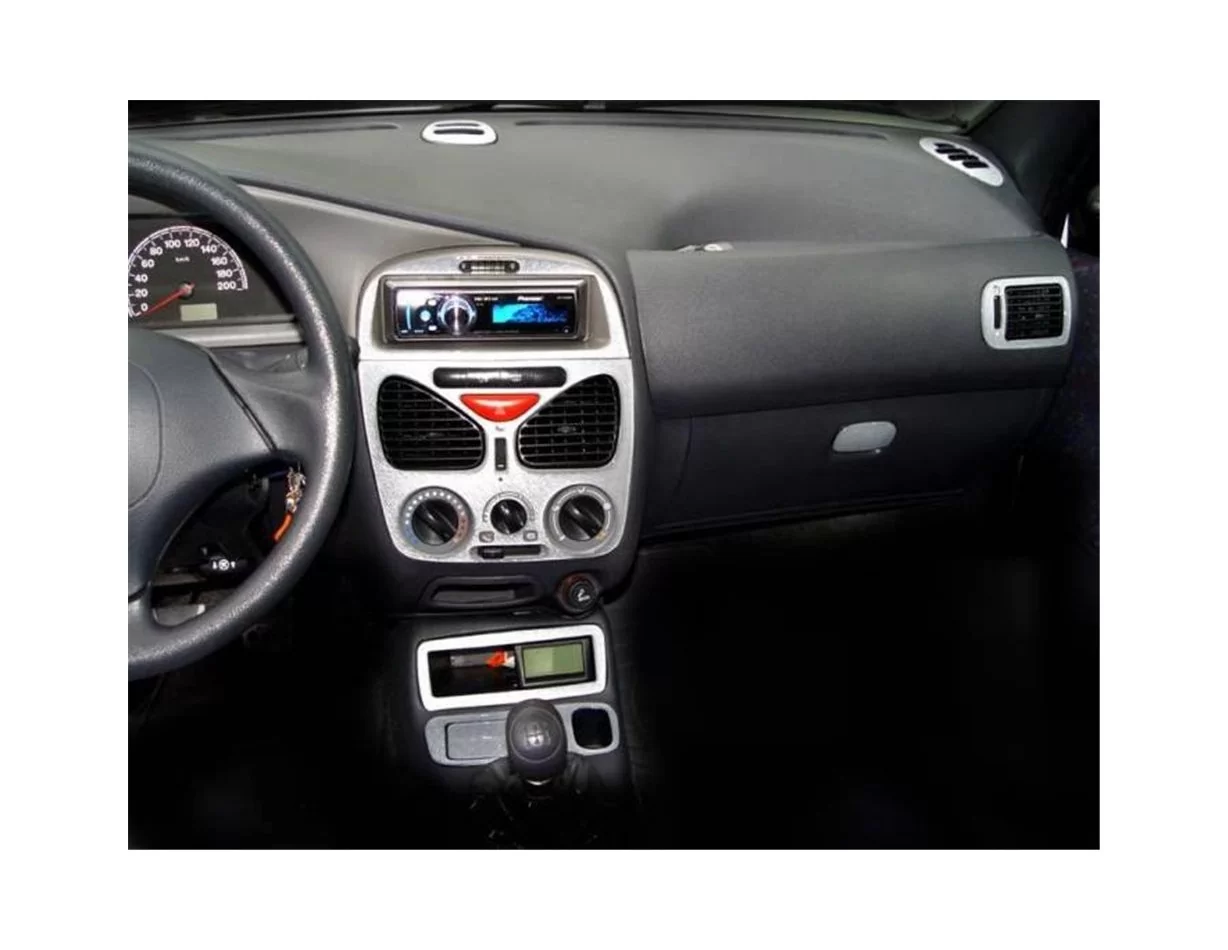 Fiat Palio-Albea-Strada 04.02-06.05 3D Interior Dashboard Trim Kit Dash Trim Dekor 18-Parts - 1 - Interior Dash Trim Kit