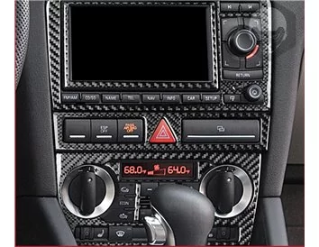 Audi A3 Typ 8P 2006-2014 Kit de garniture de tableau de bord intérieur 3D Dash Trim Dekor 31-Parts - 1