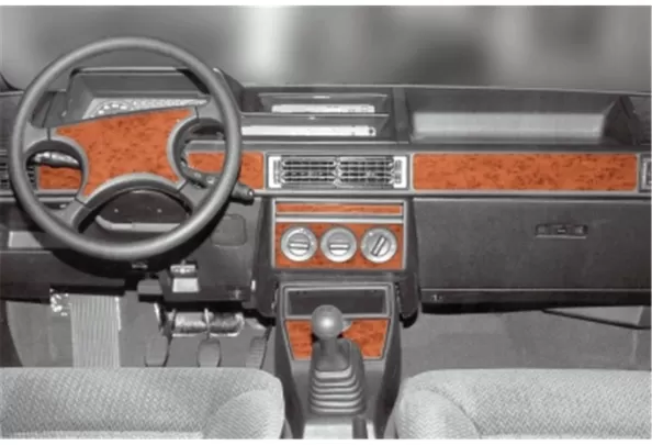 Fiat Tipo 01.91-05.95 3D Interior Dashboard Trim Kit Dash Trim Dekor 22-Parts - 1 - Interior Dash Trim Kit Fiat Tipo 01.91-05.95 3D Interior Dashboard Trim Kit Dash Trim Dekor 22-Parts - 1 - Interior Dash Trim Kit