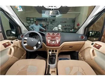 Ford Connect 05.09-01.14 Kit de garniture de tableau de bord intérieur 3D Dash Trim Dekor 41-Parts - 1