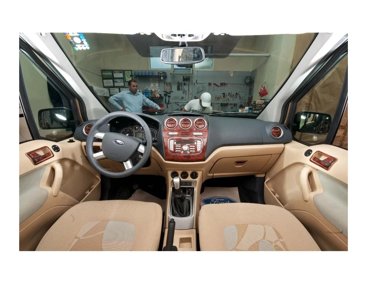 Ford Connect 05.09-01.14 3D Interior Dashboard Trim Kit Dash Trim Dekor 41-Parts - 1 - Interior Dash Trim Kit