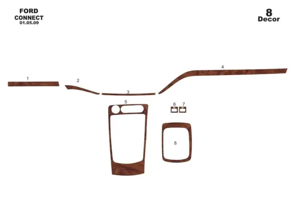 Ford Connect 05.09-01.14 3D Interior Dashboard Trim Kit Dash Trim Dekor 8-Parts - 1 - Interior Dash Trim Kit Ford Connect 05.09-01.14 3D Interior Dashboard Trim Kit Dash Trim Dekor 8-Parts - 1 - Interior Dash Trim Kit
