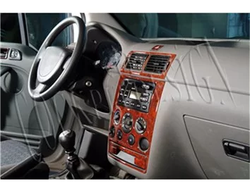 Ford Connect GLX 06.02-09.06 Kit de garniture de tableau de bord intérieur 3D Dash Trim Dekor 21-Parts - 1