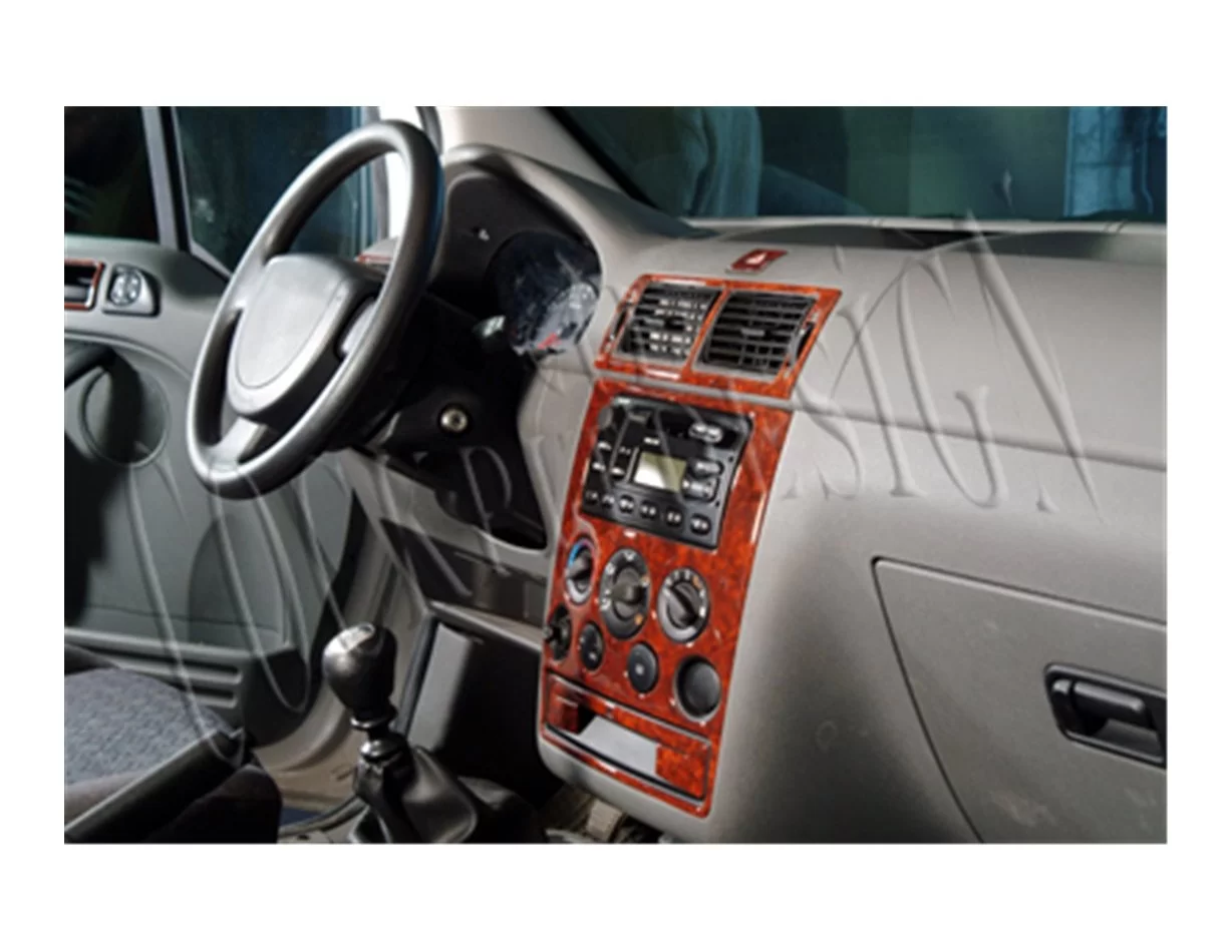 Ford Connect GLX 06.02-09.06 Inleg dashboard Interieurset aansluitend en pasgemaakt op he 21 -Teile - 1