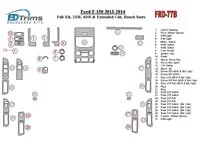 Ford F-150 2013-UP Ensemble complet, kit de garniture de tableau de bord intérieur BD pour banc de conducteur - 1 Ford F-150 2013-UP Ensemble complet, kit de garniture de tableau de bord intérieur BD pour banc de conducteur - 1