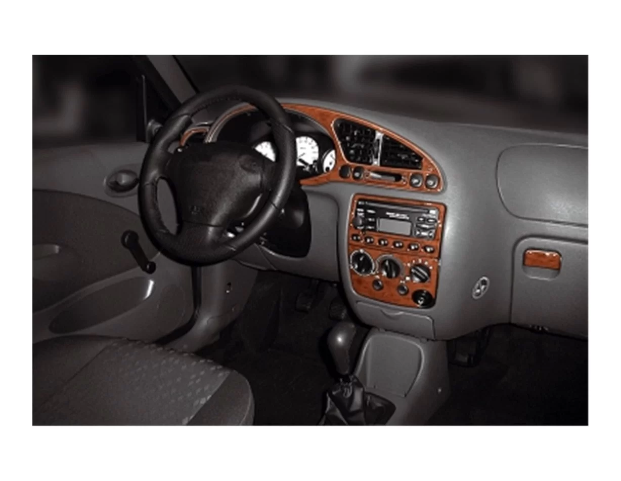 Ford Fiesta 08.99-02.02 Inleg dashboard Interieurset aansluitend en pasgemaakt op he 13 -Teile - 1