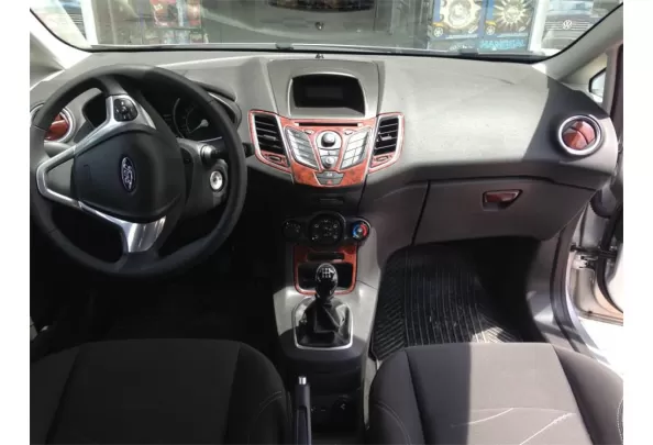 Ford Fiesta 10.2010 Inleg dashboard interieurset aansluitend en pasgemaakt op he 22-Delig - 1