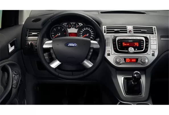 Ford Kuga I 2008-2013 Kit de garniture de tableau de bord intérieur 3D Dash Trim Dekor 12-Parts - 1 Ford Kuga I 2008-2013 Kit de garniture de tableau de bord intérieur 3D Dash Trim Dekor 12-Parts - 1