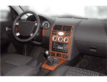 Ford Mondeo 10.00-05.03 Kit de garniture de tableau de bord intérieur 3D Dash Trim Dekor 8-Parts - 1