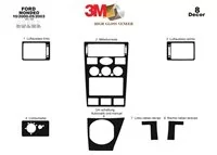 Ford Mondeo 10.00-05.03 Kit de garniture de tableau de bord intérieur 3D Dash Trim Dekor 8-Parts - 2 Ford Mondeo 10.00-05.03 Kit de garniture de tableau de bord intérieur 3D Dash Trim Dekor 8-Parts - 2