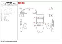 Ford Mustang 2001-2004 Soft roof-Coupe, Basic Set, 8 Parts set Interior BD Dash Trim Kit - 1