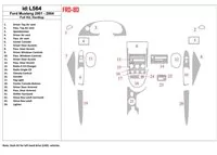 Ford Mustang 2001-2004 Toit souple-coupé, ensemble complet intérieur BD Dash Trim Kit - 1 Ford Mustang 2001-2004 Toit souple-coupé, ensemble complet intérieur BD Dash Trim Kit - 1