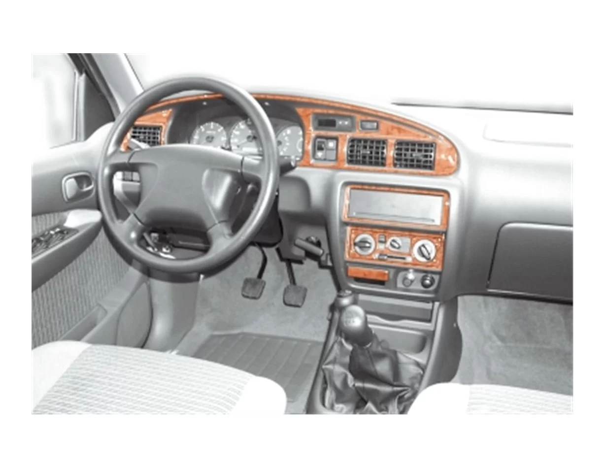 Ford Ranger 06.99-06.06 Kit de garniture de tableau de bord intérieur 3D Dash Trim Dekor 12 pièces - 1