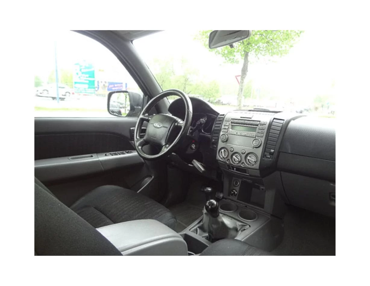 Ford Ranger 07.06-12.10 Kit de garniture de tableau de bord intérieur 3D Dash Trim Dekor 18-Parts - 1