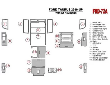 Ford Taurus 2010-UP Intérieur BD Décoration de Tableau de Bord - 1