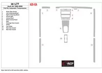 Audi A4 1999-2000 volledige set, automatische versnellingsbak interieur BD dash trim kit - 1