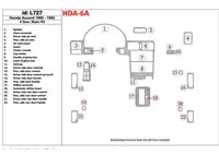 Honda Accord 1990-1993 4 portes, ensemble de base, ensemble de 22 pièces Kit de garniture de tableau de bord intérieur BD - 1 Honda Accord 1990-1993 4 portes, ensemble de base, ensemble de 22 pièces Kit de garniture de tableau de bord intérieur BD - 1
