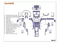 Ensemble complet Honda Accord 2003-2007, contrôle automatique de la climatisation, sans système NAVI, kit de garniture de tablea Ensemble complet Honda Accord 2003-2007, contrôle automatique de la climatisation, sans système NAVI, kit de garniture de tablea