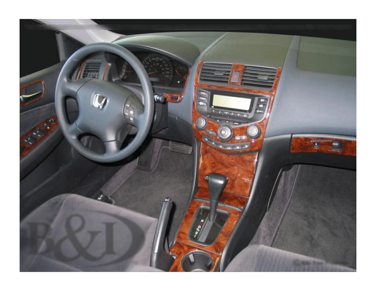 Honda Accord 2003-2007 Full Set, With Nav system Interior BD Dash Trim Kit - 1 - Interior Dash Trim Kit