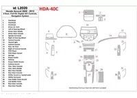 Ensemble complet Honda Accord 2008-2012, 4 portes, contrôle automatique de la climatisation, avec système NAVI Kit de garniture Ensemble complet Honda Accord 2008-2012, 4 portes, contrôle automatique de la climatisation, avec système NAVI Kit de garniture