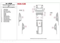 Kit de base Honda Accord 2013-UP, sans kit de garniture de tableau de bord intérieur NAVI BD - 1 Kit de base Honda Accord 2013-UP, sans kit de garniture de tableau de bord intérieur NAVI BD - 1