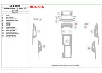 Honda Accord 2013-UP Basisset Interieur BD Dash Trim Kit - 1 Honda Accord 2013-UP Basisset Interieur BD Dash Trim Kit - 1