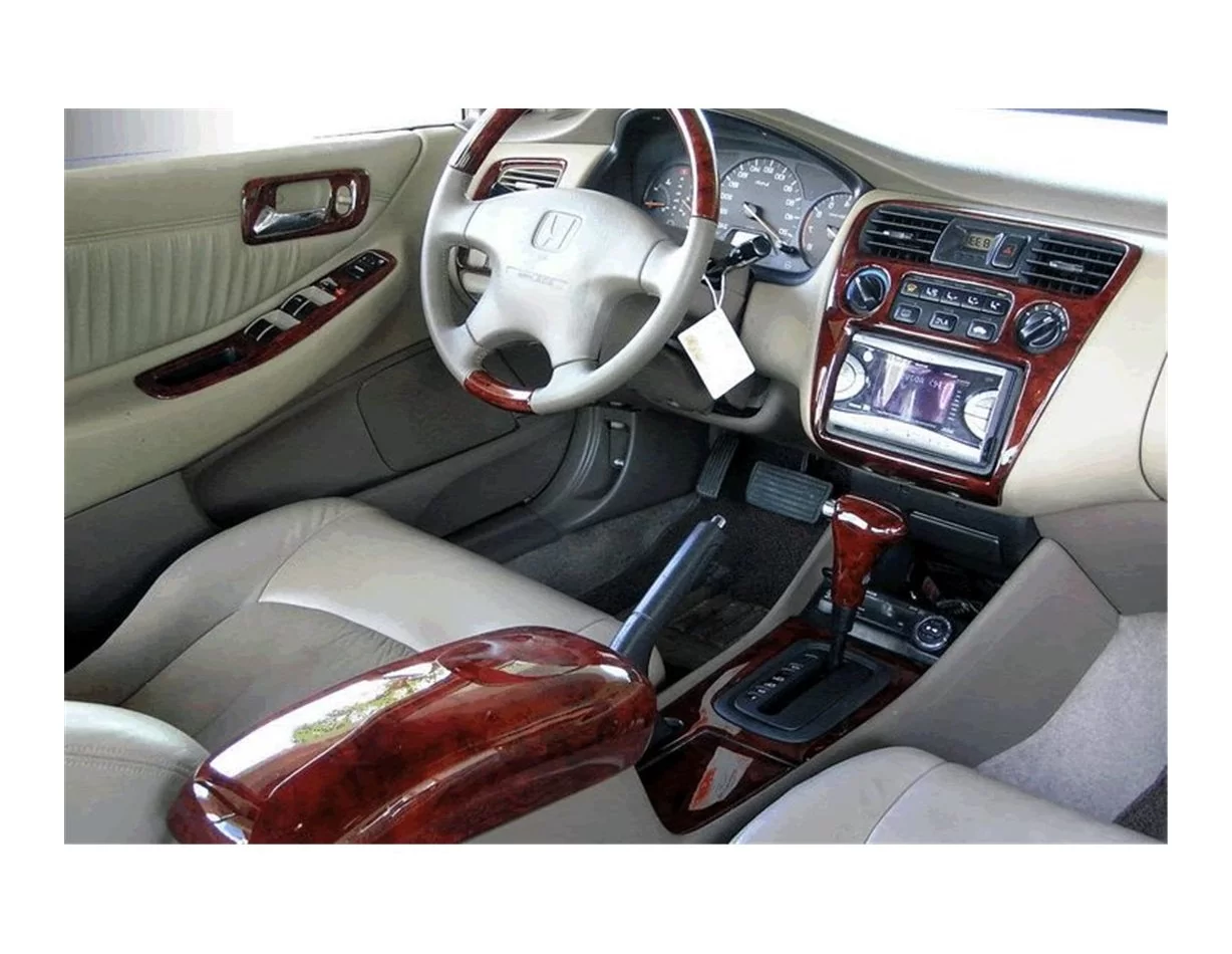 Honda Accord Euro 06.98-02.02 Kit de garniture de tableau de bord intérieur 3D Dash Trim Dekor 11-Parts - 1