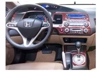 Honda Civic 06.06-12.11 Kit de garniture de tableau de bord intérieur 3D Dash Trim Dekor 16-Parts - 1 Honda Civic 06.06-12.11 Kit de garniture de tableau de bord intérieur 3D Dash Trim Dekor 16-Parts - 1