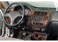 Honda Civic 09.95-03.01 Kit de garniture de tableau de bord intérieur 3D Dash Trim Dekor 22-Parts - 1