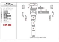 Boîte de vitesses automatique Honda Civic 2001-2001, 2 portes, avec boîte à étincelles, ensemble de 17 pièces Kit de garniture d Boîte de vitesses automatique Honda Civic 2001-2001, 2 portes, avec boîte à étincelles, ensemble de 17 pièces Kit de garniture d