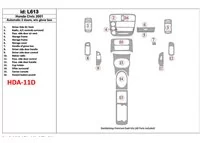 Honda Civic 2001-2001 Boîte de vitesses automatique, 2 portes, sans boîte à étincelles, ensemble de 16 pièces Kit de garniture d