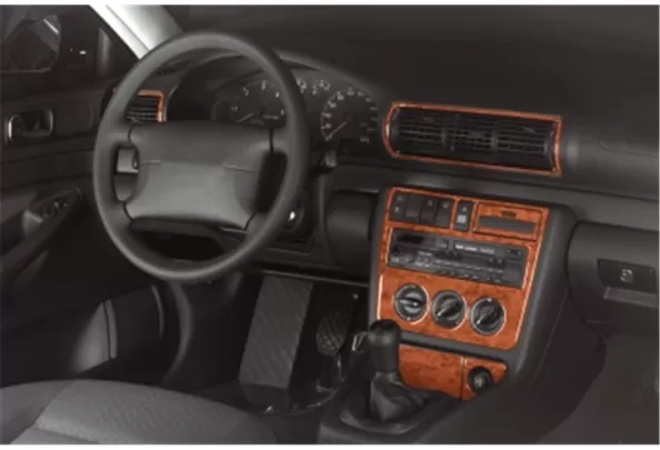 Audi A4 B5 Typ 8D 11.94-01.99 Kit d'habillage de tableau de bord intérieur 3D Dash Trim Dekor 7-Parts - 1 Audi A4 B5 Typ 8D 11.94-01.99 Kit d'habillage de tableau de bord intérieur 3D Dash Trim Dekor 7-Parts - 1