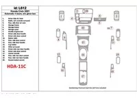 Honda Civic 2001-2001 Boîte de vitesses automatique, 4 portes, sans boîte à étincelles, ensemble de 20 pièces Kit de garniture d Honda Civic 2001-2001 Boîte de vitesses automatique, 4 portes, sans boîte à étincelles, ensemble de 20 pièces Kit de garniture d