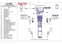 Honda Civic 2002-2002 Boite Automatique, 2 ou 4 Portes, Sans Glowe-box, 34 Pieces set Intérieur BD Dash Trim Kit - 1 Honda Civic 2002-2002 Boite Automatique, 2 ou 4 Portes, Sans Glowe-box, 34 Pieces set Intérieur BD Dash Trim Kit - 1
