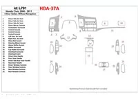 Honda Civic 2006-2011 4 Doors, Without NAVI system Interior BD Dash Trim Kit - 1 - Interior Dash Trim Kit Honda Civic 2006-2011 4 Doors, Without NAVI system Interior BD Dash Trim Kit - 1 - Interior Dash Trim Kit