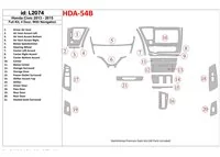 Honda Civic 2013-UP Full Set, 4 Doors, With NAVI Interior BD Dash Trim Kit - 1 - Interior Dash Trim Kit Honda Civic 2013-UP Full Set, 4 Doors, With NAVI Interior BD Dash Trim Kit - 1 - Interior Dash Trim Kit
