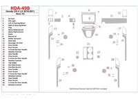 Kit de base Honda CR-V 2010-UP, kit de garniture de tableau de bord BD intérieur modèle LX - 1 Kit de base Honda CR-V 2010-UP, kit de garniture de tableau de bord BD intérieur modèle LX - 1