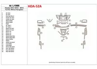Honda CR-V 2012-UP Sans NAVI Intérieur BD Dash Trim Kit - 1 Honda CR-V 2012-UP Sans NAVI Intérieur BD Dash Trim Kit - 1