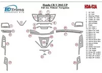 Honda CR-V 2012-UP Sans NAVI Intérieur BD Dash Trim Kit - 2 Honda CR-V 2012-UP Sans NAVI Intérieur BD Dash Trim Kit - 2